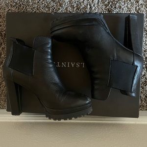 ALLSAINTS Sarris Chelsea Heel Boot | Black | Size UK3/US5.5/EU36